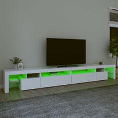 Vidaxl TV omarica z LED lučkami bela 290x36,5x40 cm