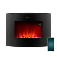 Cecotec Krb , 5813, Ready Warm 2250 Curved Flames Connected, elektrický, Wi-Fi, 2 programy, časovač, dálkové ovládání, 2000 W