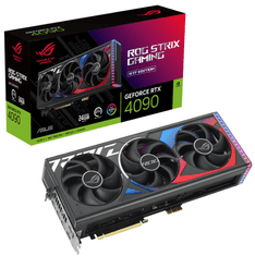 ASUS ROG Strix GeForce grafična kartica, gaming, RTX 4090, 24GB, GDDR6X (ROG-STRIX-RTX4090-24G-BTF-GAMING)