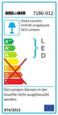 BRILONER vgradna LED svetilka 12W IP44 4000K 7186-012