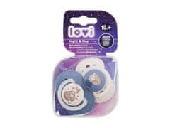 LOVI Lovi - Night & Day Dynamic Soother Boy 18m+ - For Kids, 2 pc 