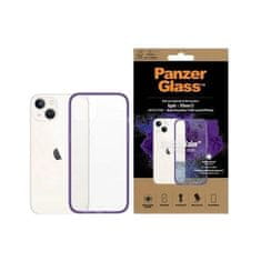 PanzerGlass PanzerGlass ClearCase protimikrobno ohišje s certifikatom Military Grade za iPhone 13 / 14 / 15 - prozorno vijolično