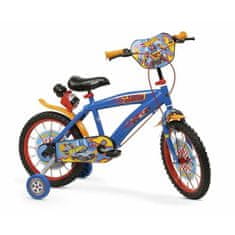 Toimsa Otroško kolo za fante Hot Wheels, 16 inčno, modro rdeče