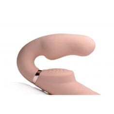 Strap U Vibracijski strap on dildo brez pasu Swirl