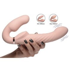 Strap U Vibracijski strap on dildo brez pasu Swirl