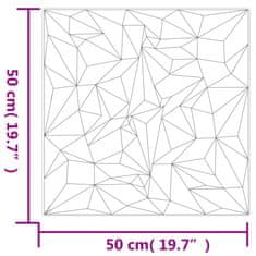 Vidaxl Stenski paneli 24 kosov beli 50x50 cm XPS 6 m² ametist