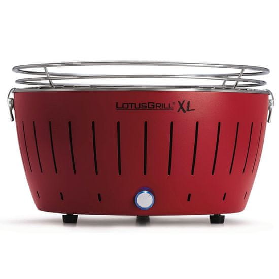 LotusGrill Prenosni žar XL v etuiju XL 43xh26cm / rdeč / inox