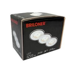 BRILONER vgradna LED svetilka 5,5W IP44 3000K 3kos