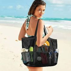 Netscroll Praktična torba za na plažo in izlete, prostorna in vsestranska uporaba, prenosna torba, za dopust - počitnice, ToteBag