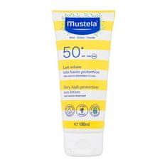 Mustela Bébé Family Very High Protection Sun Lotion SPF50+ losjon za sončenje z visoko uv zaščito za telo in obraz 100 ml