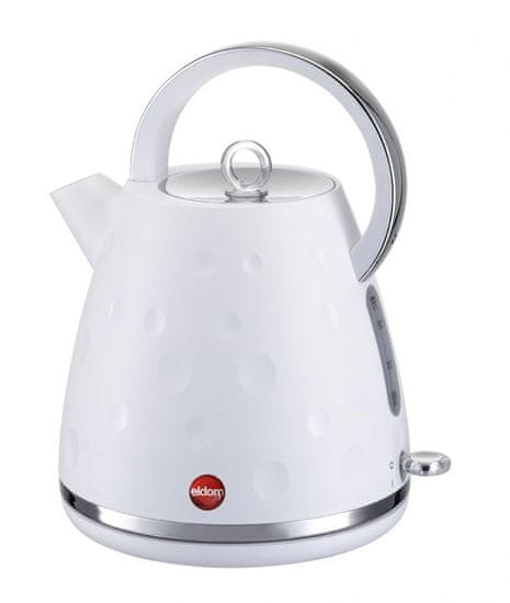 Eldom Kettle ELDOM C245 SB, 1.7 L, bele barve, brezžičen, 2000 W, avtomatsko izklop, zaščita pred pregrevanjem