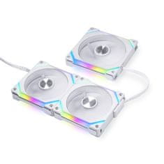 Lian Li Lian Li UNI FAN SL V2 120 12 cm Bele Računalniške Hladilne Ventilatorje 3 Kosi z LED Osvetlitvijo