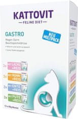 Kattovit KATTOVIT Feline Diet Gastro - mokra hrana za mačke - 12 x 85g, podpora prebavi in trebušni slinavki, brez umetnih barvil