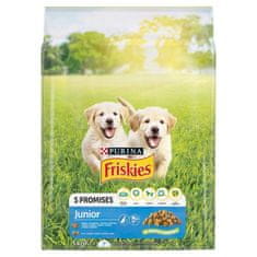 slomart FRISKIES Junior Piščanec z zelenjavo - suha hrana za pse - 3 kg