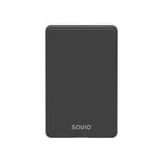 SAVIO Savio 2.5" zunanja ohišje za HDD/SSD, USB 3.0, AK-65, črna, podpora za 2 shranjevalne naprave