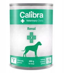 Calibra CALIBRA Veterinarska dieta za pse Renal piščanec - mokra hrana za odrasle pse, 400g, brez glutena in brez dodanih konservansov