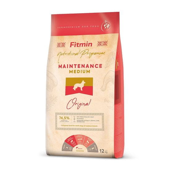 Fitmin FITMIN Dog Medium Maintenance - suha hrana za pse - 12 kg