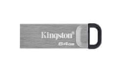 Kingston Kingston Technology DataTraveler 64GB Kyson USB flash pomnilnik, srebrne barve, hitrost branja do 200 MB/s, USB 3.2 Gen 1