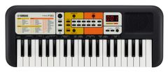 Yamaha Yamaha PSS-F30 Digitalni sintetizator s 37 tipkami in 114 vnaprej nastavljenimi programi, črno barvo, prenosna zasnova