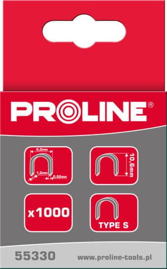 Proline 55332 Kaljene sponke tip R, pol-okrogle, L=12mm, Proline