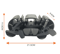 TURBO Fan Ventilator za peč 2 propelerja s 3 lopaticami s pokrovom - Mini