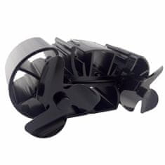 TURBO Fan Ventilator za peč 2 propelerja s 3 lopaticami s pokrovom - Mini