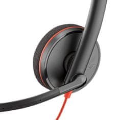 Poly Slušalke Plantronics Blackwire 3220 USB-A 209745-201 črne, mikrofon