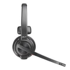 Poly Mono brezžične slušalke Plantronics Savi 8210-M UC USB-A DECT črne (207322-02) s stojalom