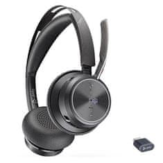 Poly Brezžične Bluetooth slušalke Plantronics Voyager Focus 2 UC USB-C črne (214432-01)