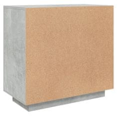 Vidaxl Komoda betonsko siva 80x40x75 cm konstruiran les