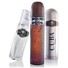 Cuba Black - EDT 100 ml + deodorant ve spreji 200 ml + voda po holení 100 ml