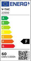 V-TAC LED plafonjera 60W 3CCT 6000lm IP20 z daljincem 