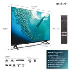 Philips 75PUS7009/12 4K UHD LED televizor, Smart TV
