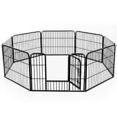 PAWHUT Puppy Run Puppy Outdoor Enclosure, Zunanja Ograjena Stajica, Ograja Za Kužke, 60X80 Cm 