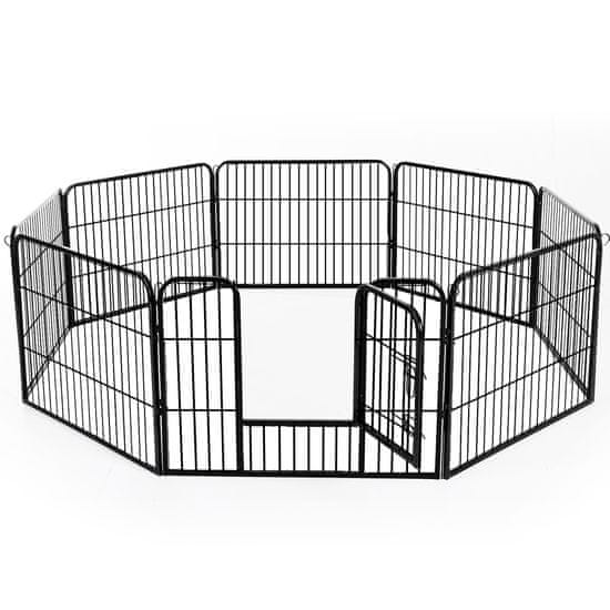 PAWHUT Puppy Run Puppy Outdoor Enclosure, Zunanja Ograjena Stajica, Ograja Za Kužke, 60X80 Cm