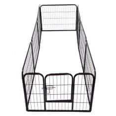 PAWHUT Puppy Run Puppy Outdoor Enclosure, Zunanja Ograjena Stajica, Ograja Za Kužke, 60X80 Cm 