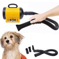 PAWHUT Professional Dog Hair Dryer Pet Dryer Dog Dryer 2800W Pvc Rumena 40 X 16 X 20 Cm 