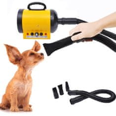 PAWHUT Professional Dog Hair Dryer Pet Dryer Dog Dryer 2800W Pvc Rumena 40 X 16 X 20 Cm 