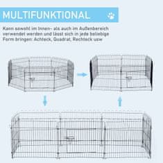 PAWHUT Puppy Run Fleksibilna Ograja Za Kužke, Stajica Za Tek Na Prostem, 5 Velikosti, 71X61 Cm 