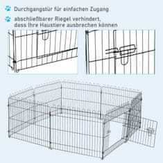 PAWHUT Puppy Run Fleksibilna Ograja Za Kužke, Stajica Za Tek Na Prostem, 5 Velikosti, 71X61 Cm 