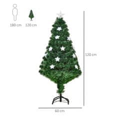 HOMCOM Led Božično Drevo Umetno Božično Drevo Umetno Drevo S 16 Led Lučkami 120 Cm 