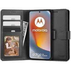 Tech-protect Wallet knjižni ovitek za Motorola Edge 50 Fusion 5G, črna