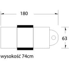 Boxman Kozmetični fotelj A202 s pladnji bele barve