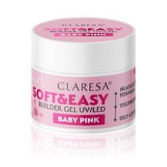 Boxman Claresa gradbeni gel Soft&amp;Easy gel baby pink 45g