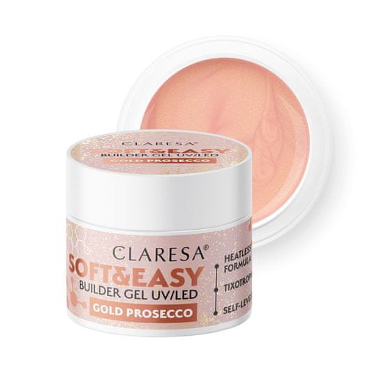 Boxman Claresa Soft&amp;Easy zlati prosecco gel za gradnjo 90g