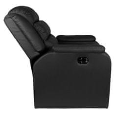 Boxman Hilton pedikerski spa stol črne barve