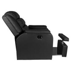 Boxman Hilton pedikerski spa stol črne barve