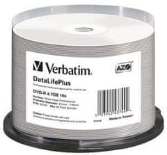 Verbatim DVD-R (16xProfesionalni tisk, 4,7GB), 50 keksov