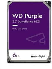 WD PURPLE PRO 64PURZ 6TB SATA/600 256 MB predpomnilnika, 5400 vrtljajev na minuto