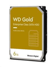 WD GOLD 6004FRYZ 6TB SATA/6Gb/s 256 MB predpomnilnika 7200 vrtljajev na minuto, CMR, Enterprise